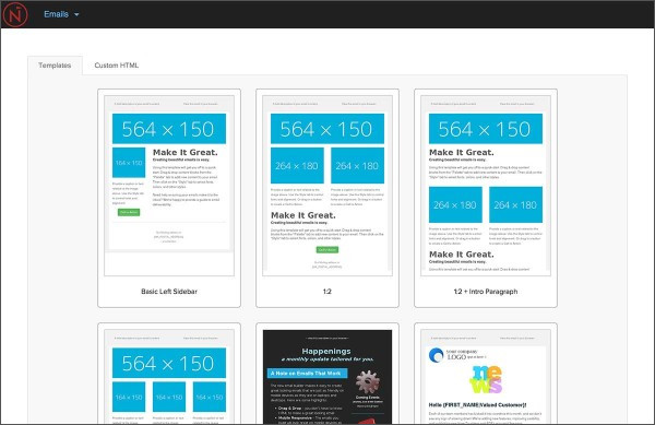 Responsive Email Templates Screenshot: Responsive email templates