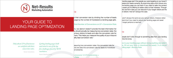 Landing Page Optimization Screenshot: Landing Page Optimization