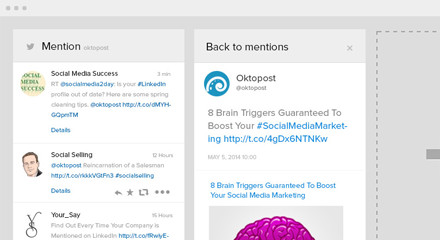 Oktopost - Listen Screenshot: Oktopost Listen