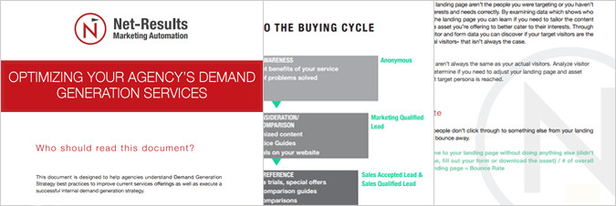Optimizing Your Agency's Demand Generation Services Screenshot: Optimizing Your Agency's Demand Generation Services
