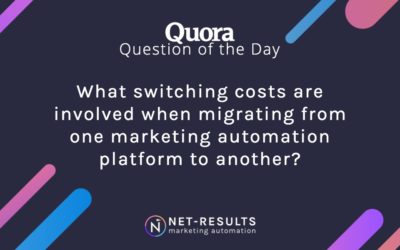 What switching costs are involved when migrating from one marketing automation platform to another?