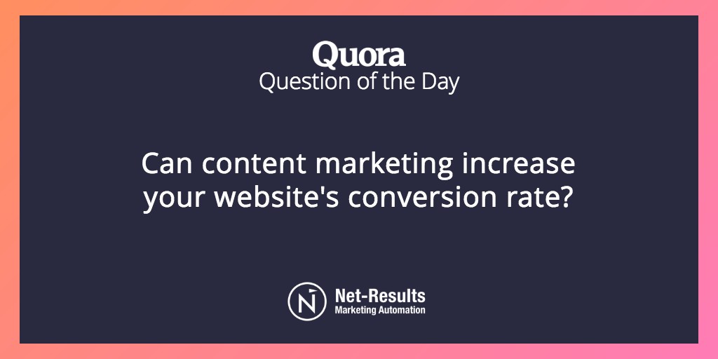Can content marketing increase your website's conversion rate?