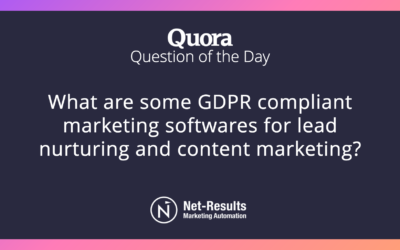 What are some GDPR compliant marketing softwares for lead nurturing and content marketing?