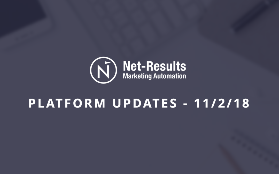 Platform Updates – November 2, 2018