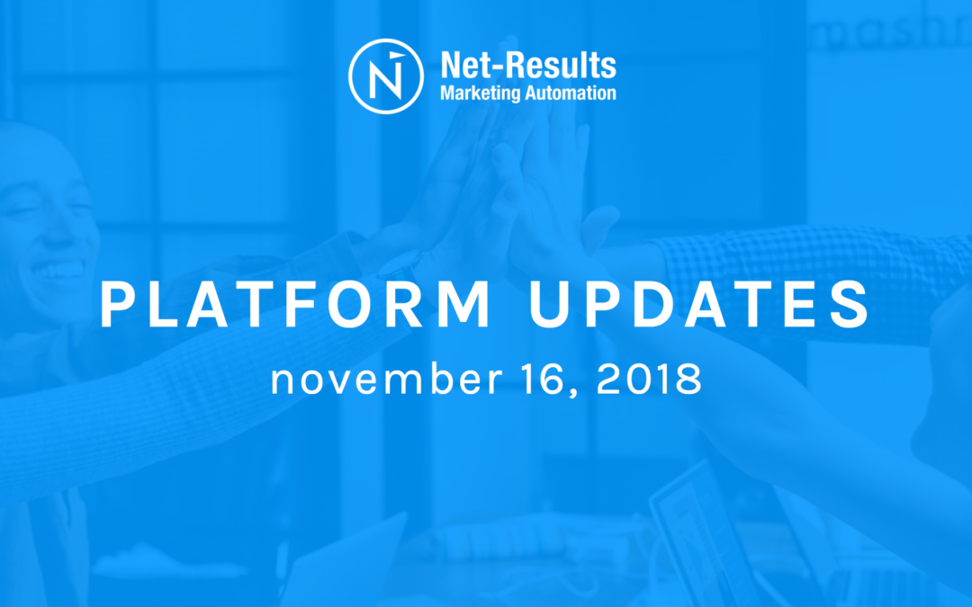 Platform Updates – November 16, 2018