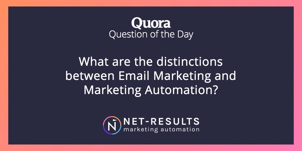 What are the distinctions between Email Marketing and Marketing Automation?