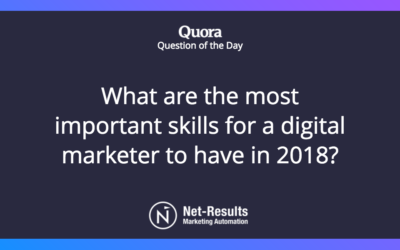 What are the most important skills for a digital marketer to have in 2018?